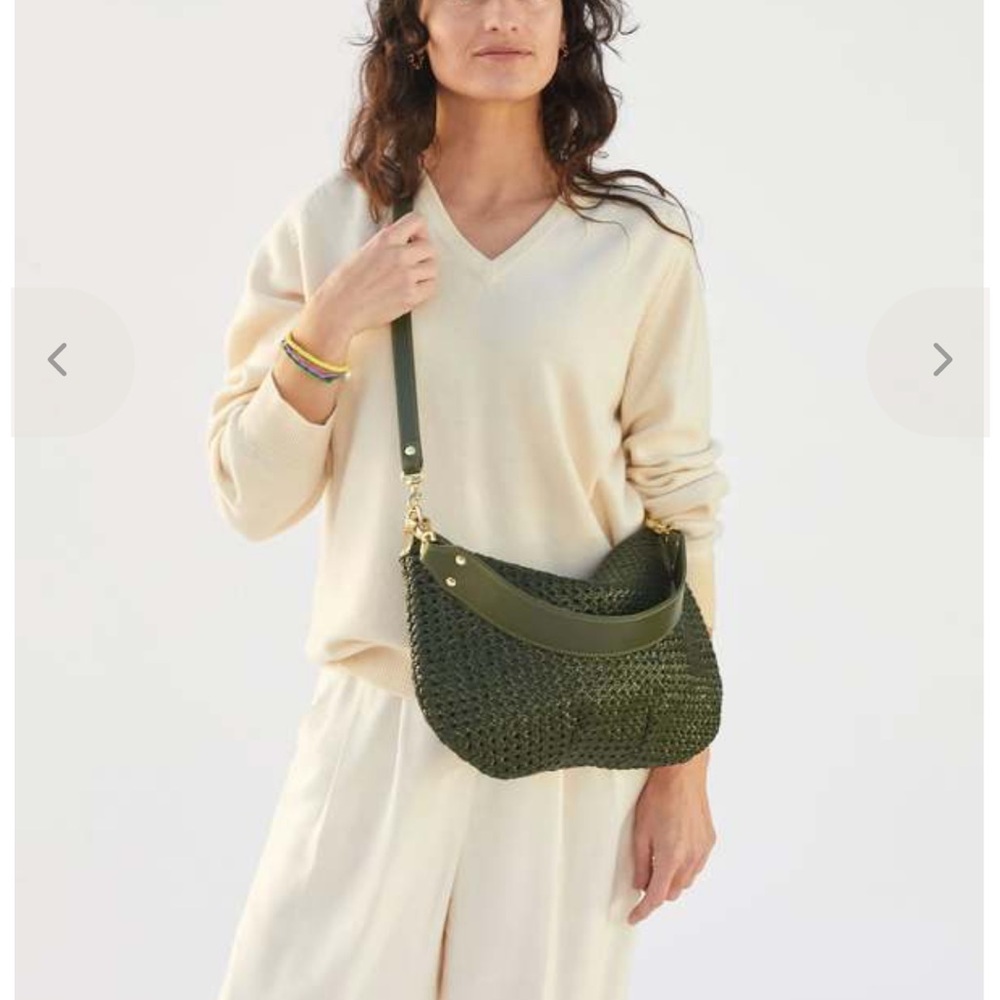 Clare V Moyen Messenger Army Rattan